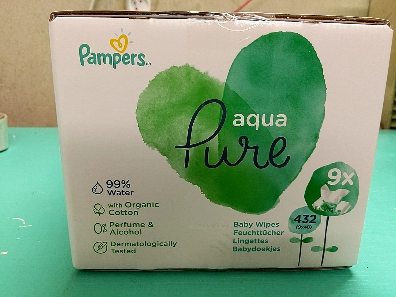 Vlhčené ubrousky Pampers Aquapure