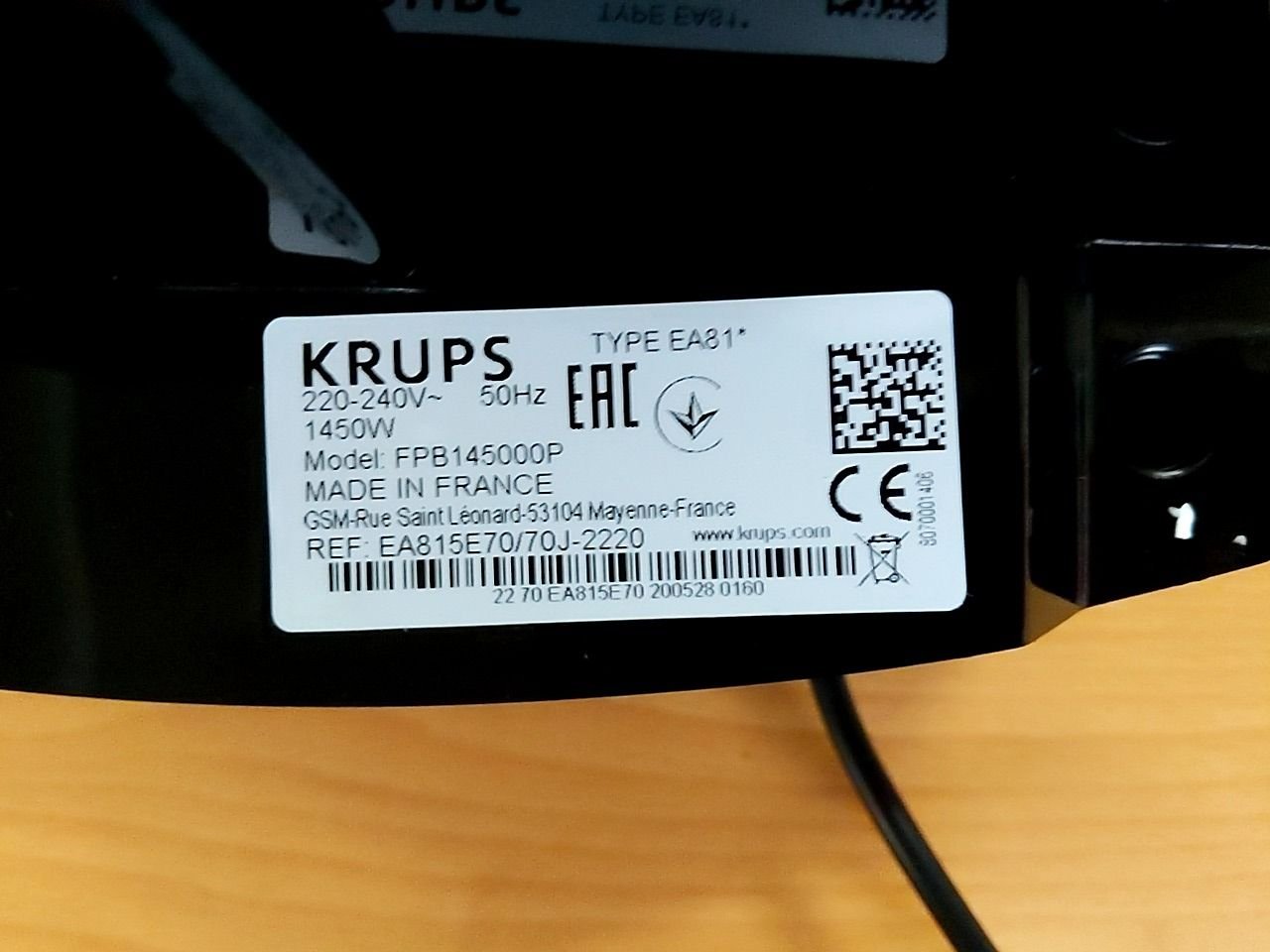 Automatický kávovar Krups EA815E70