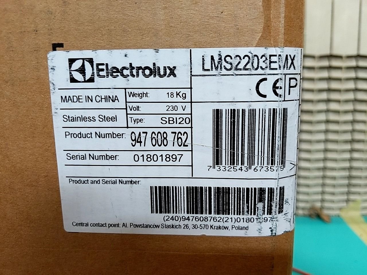 Vestavná mikrovlná trouba Elektrolux LMS2203EMX