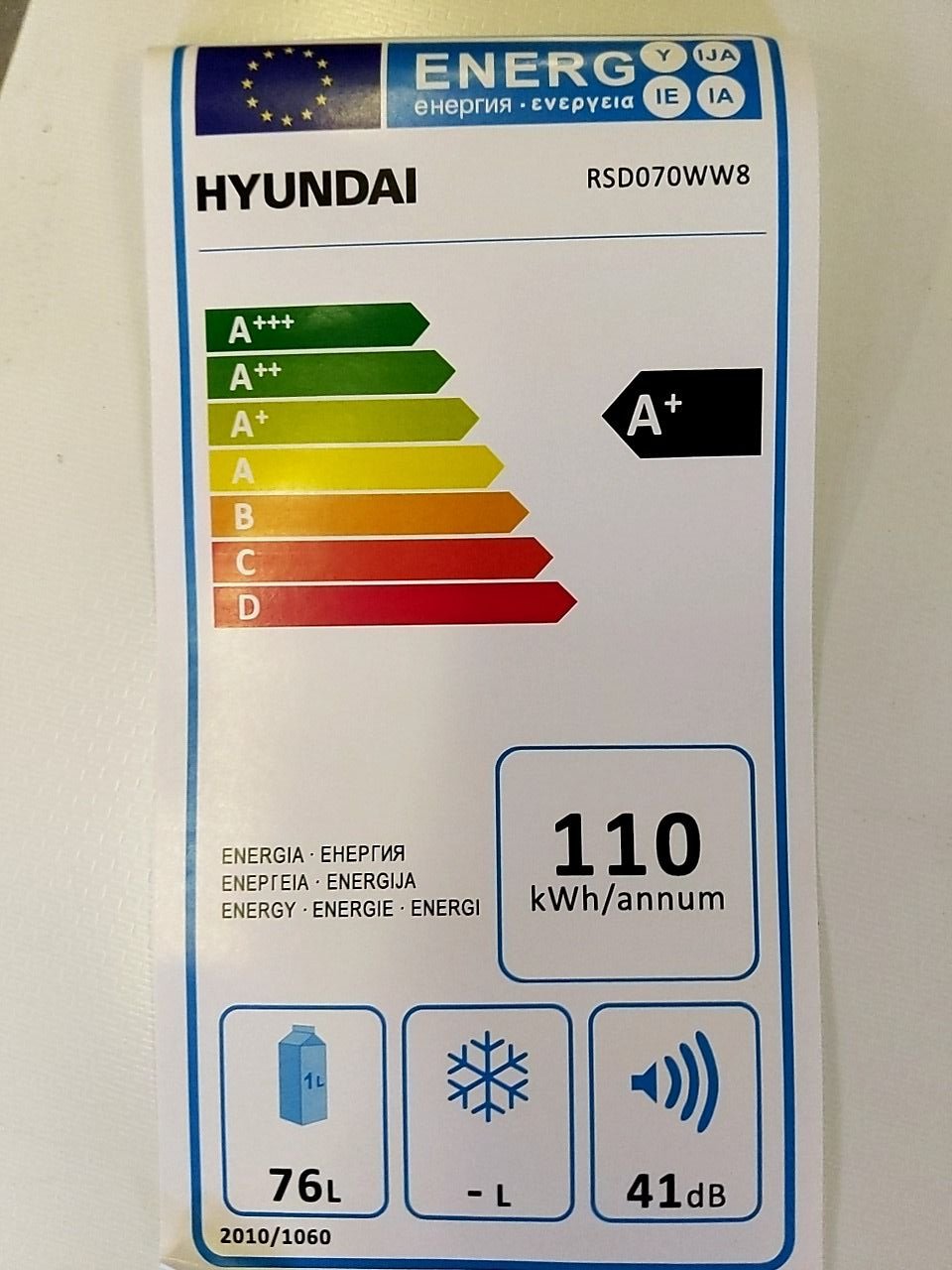 Chladnička (malá) Hyundai RSD070WW8