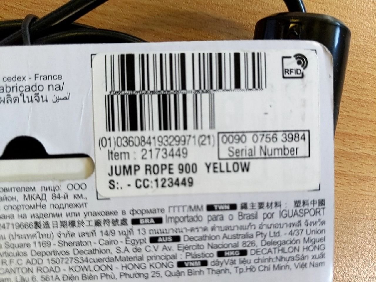 Švihadlo Decathlon Jum Rope 900 Yellow