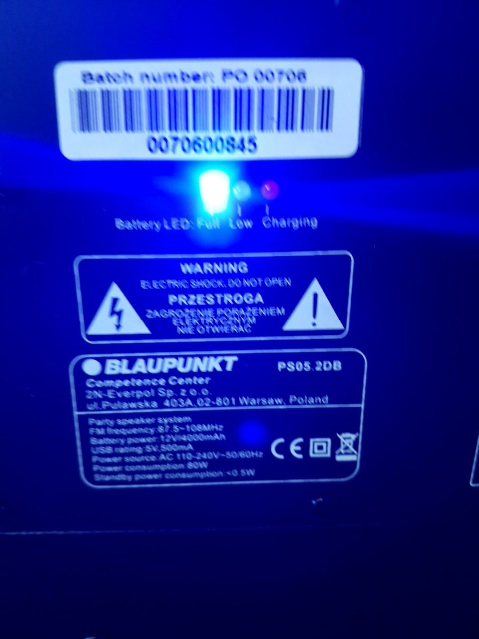 Bezdrátový reproduktor Blaupunkt PS05.2DB