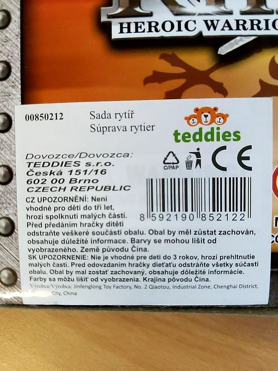 Rytíř s koněm Teddies 