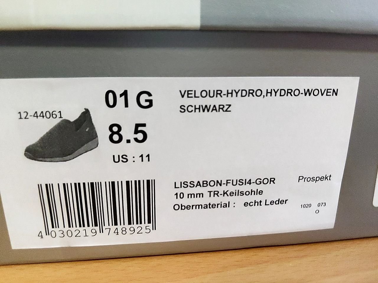 Pánské boty Ara Velour-hydro, velikost: 8,5 UK