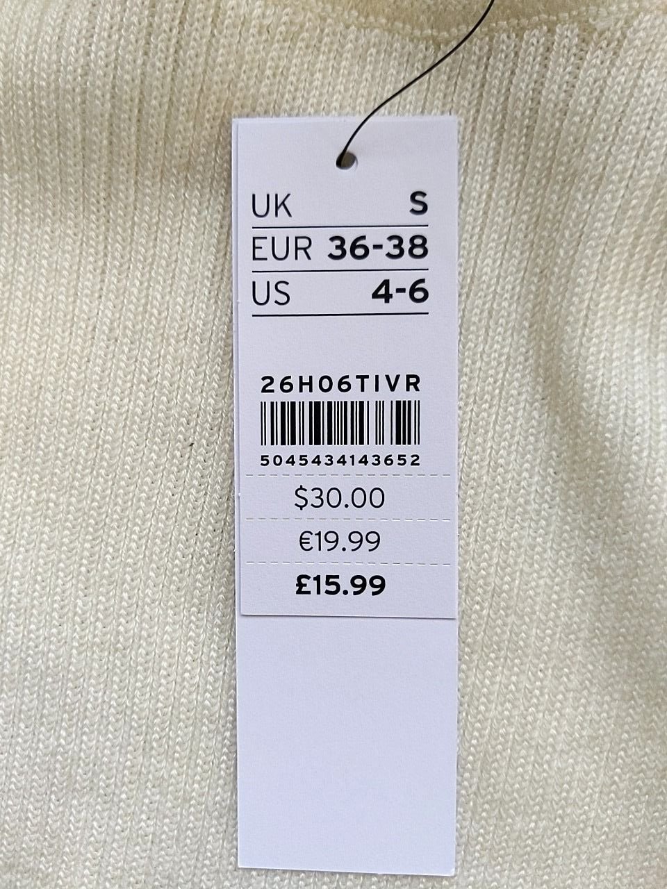 Dámský svetr Topshop Bílý, velikost 36-38 EUR