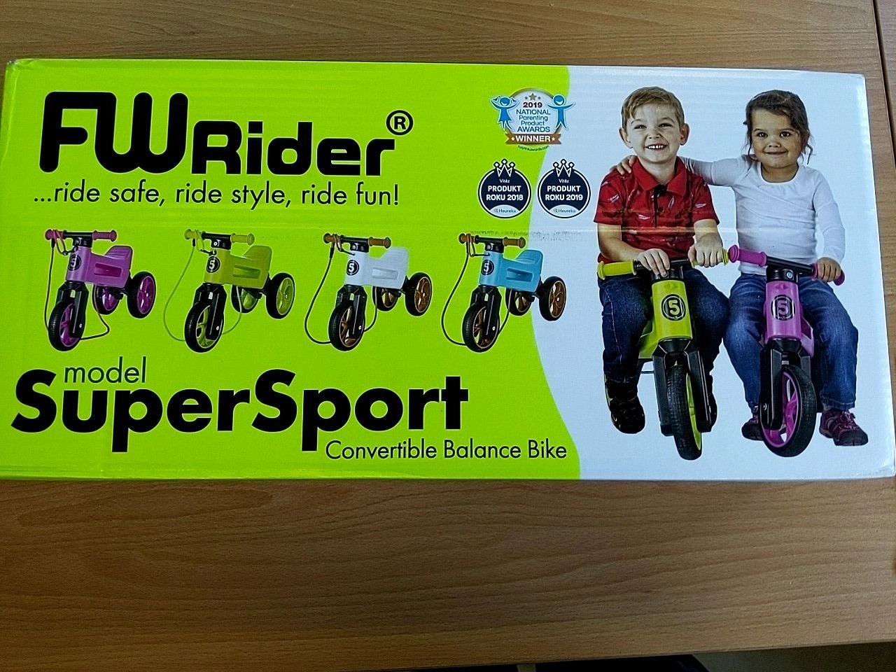 Dětské odrážedlo FWRider Super Sport (zelené)