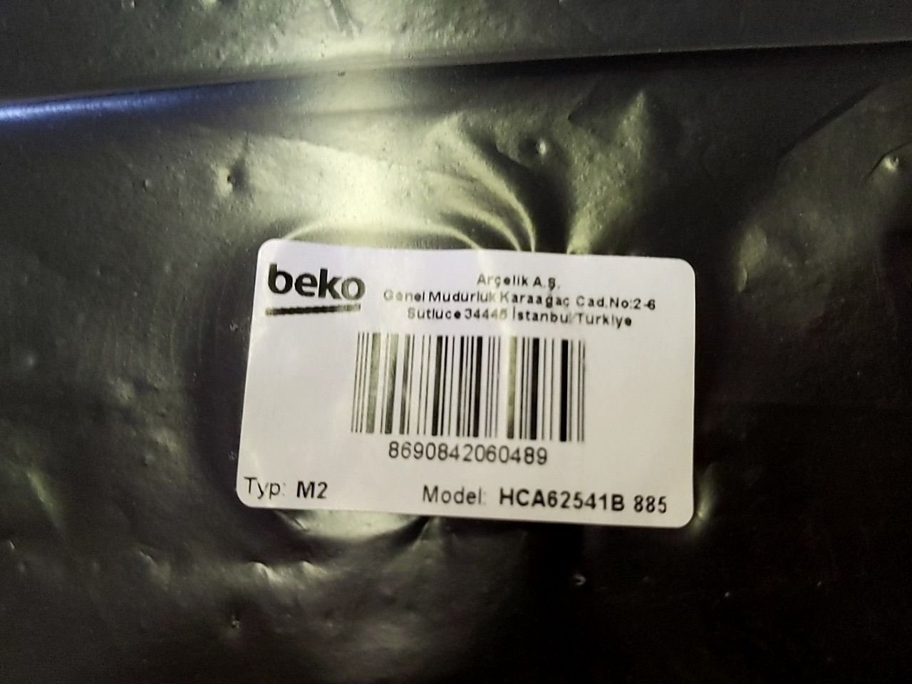 Odsavač par černý Beko HCA62541B