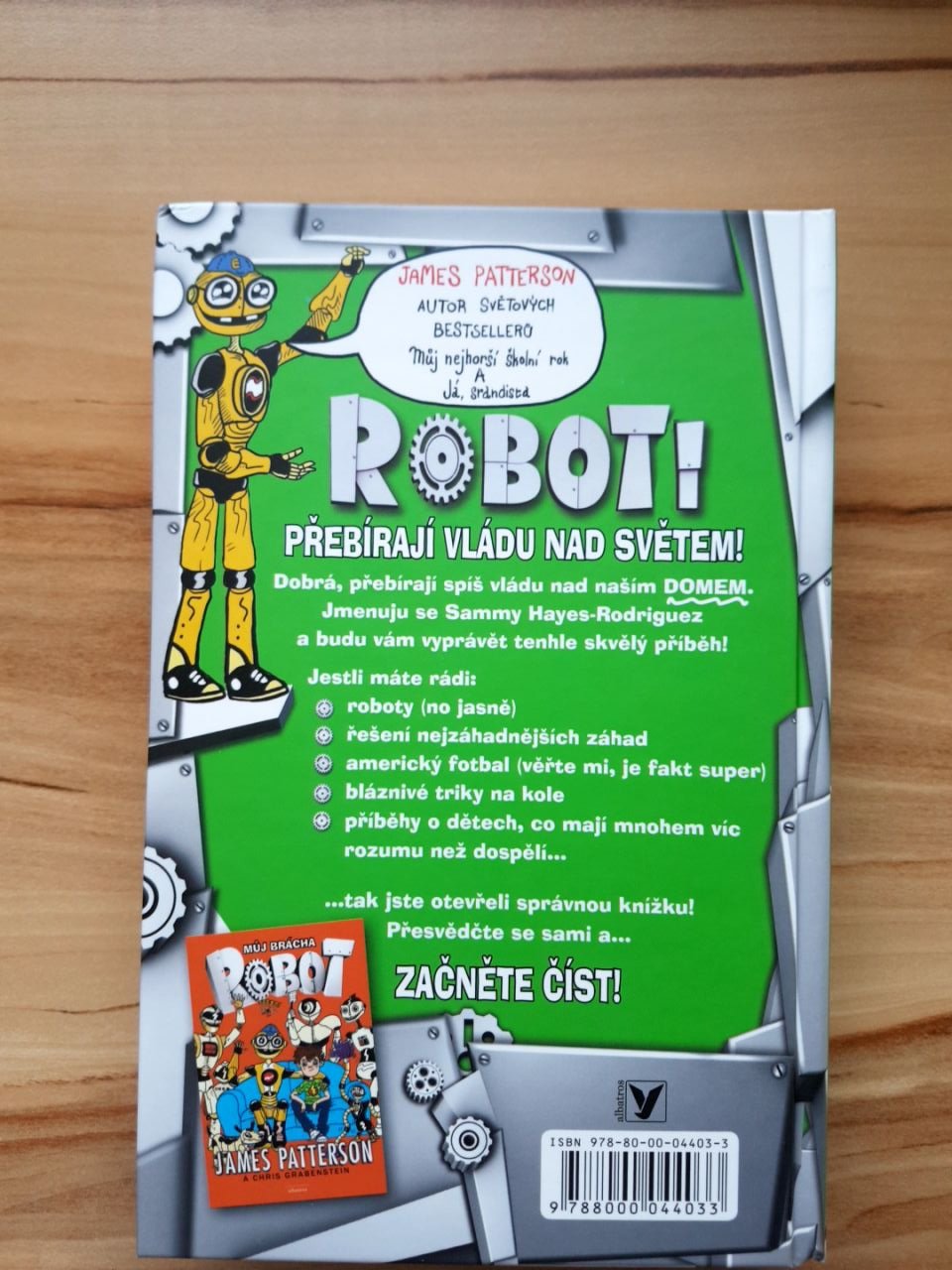 Kniha Můj brácha Robot James Patterson
