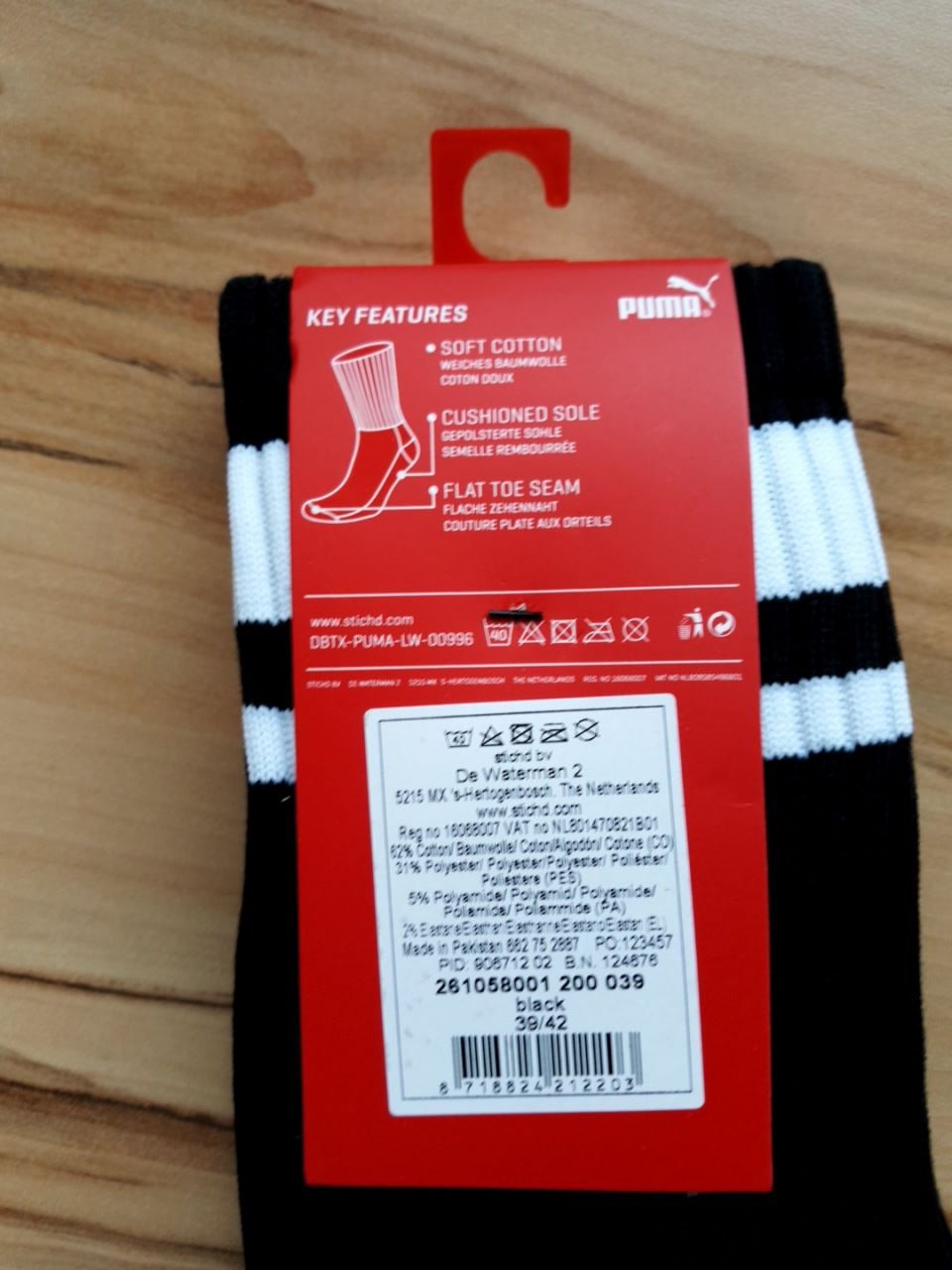 2x sportovní ponožky Puma Velikost 39-42 EUR