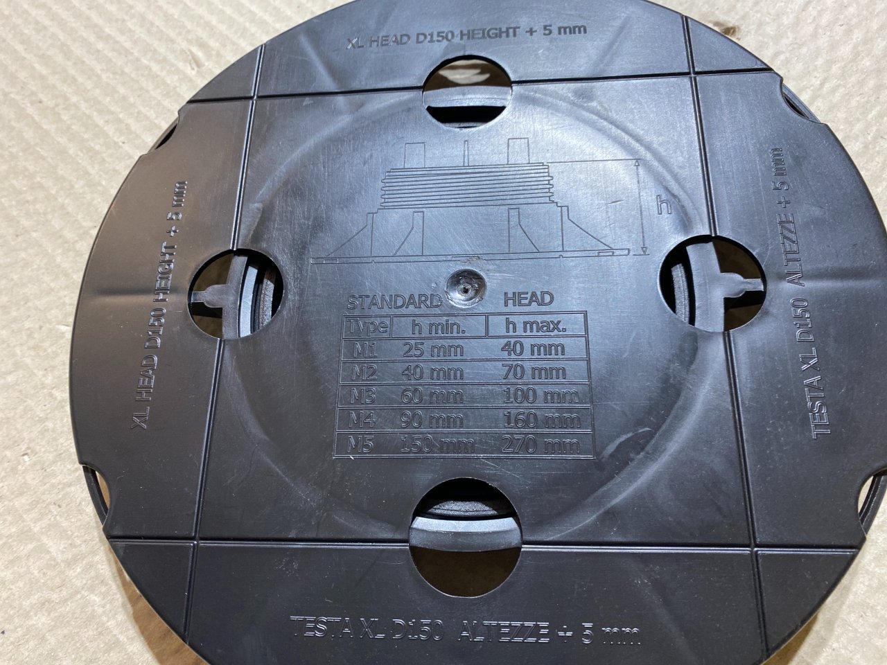 Podpěry pod podlahu Pedestal-eternoivica Testa XL D150