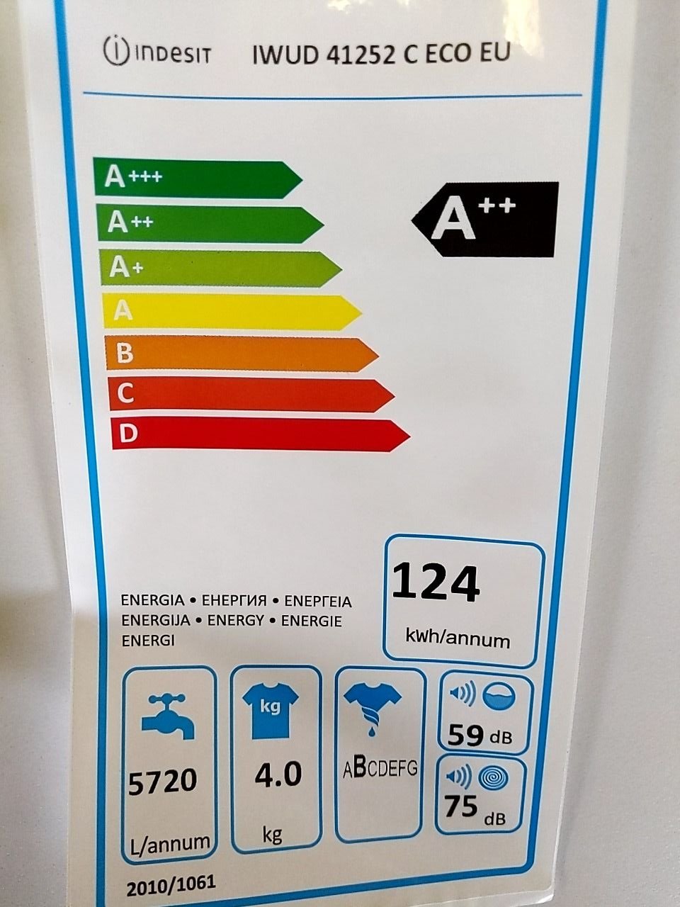 Pračka - úzká 35cm Indesit IWUD 41252 C ECO EU