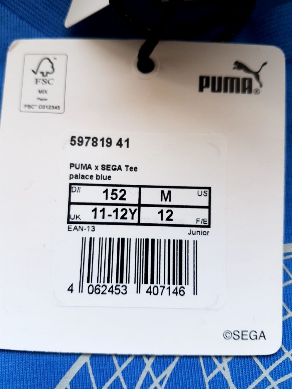 Dětské triko Puma Velikost M US. UK 11-12 let