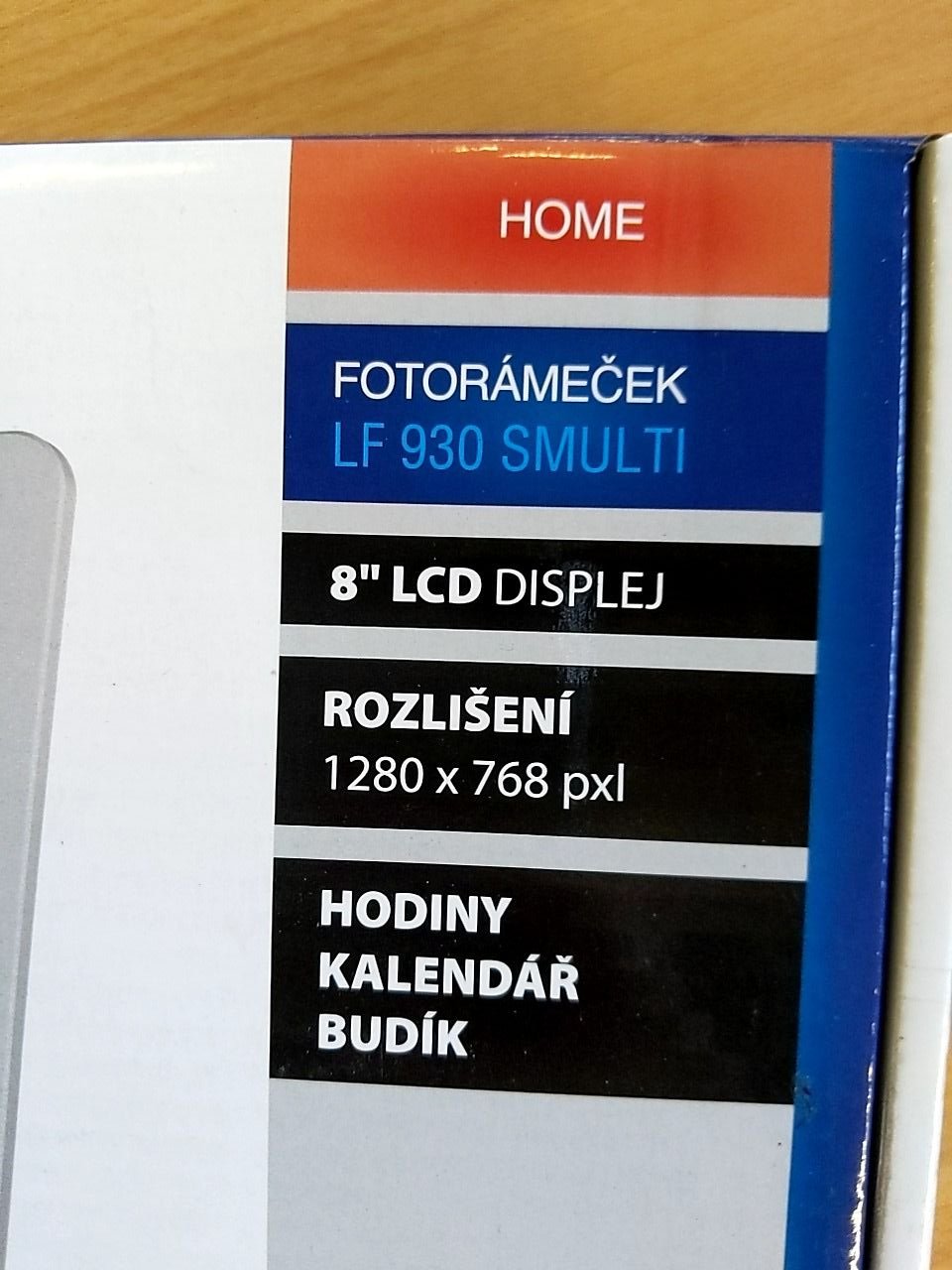 Fotorámeček digitální Hyundai LF 930 S MULTI, 8" displej, SD/MMC, USB, stříbrný