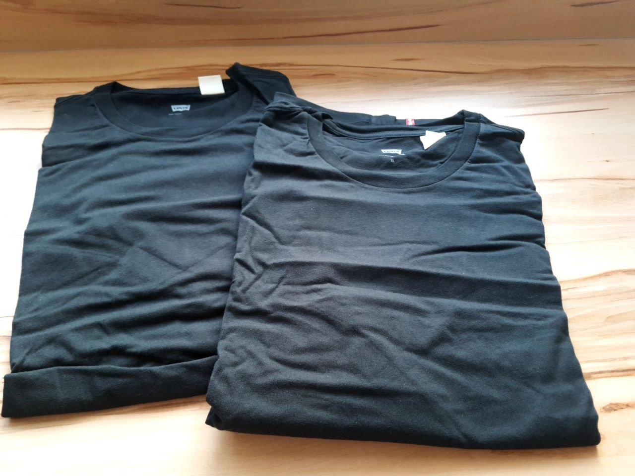 2x pánské tričko Lewis Velikost XL (černé, Slim Fit)