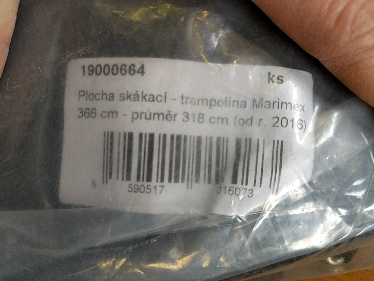 Skákací plocha - trampolína Marimex Model 366cm (průměr 318cm - od roku 2016)