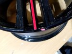 Hliníkový disk Ronal R57 jetblack-red spoke