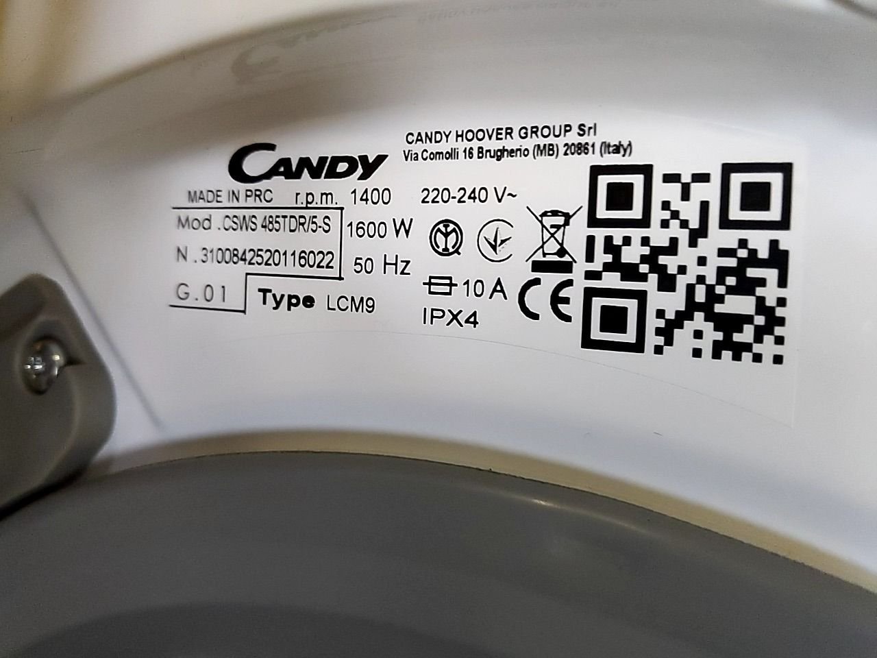 Pračka/sušička Candy CSWS 485TDR/5-S