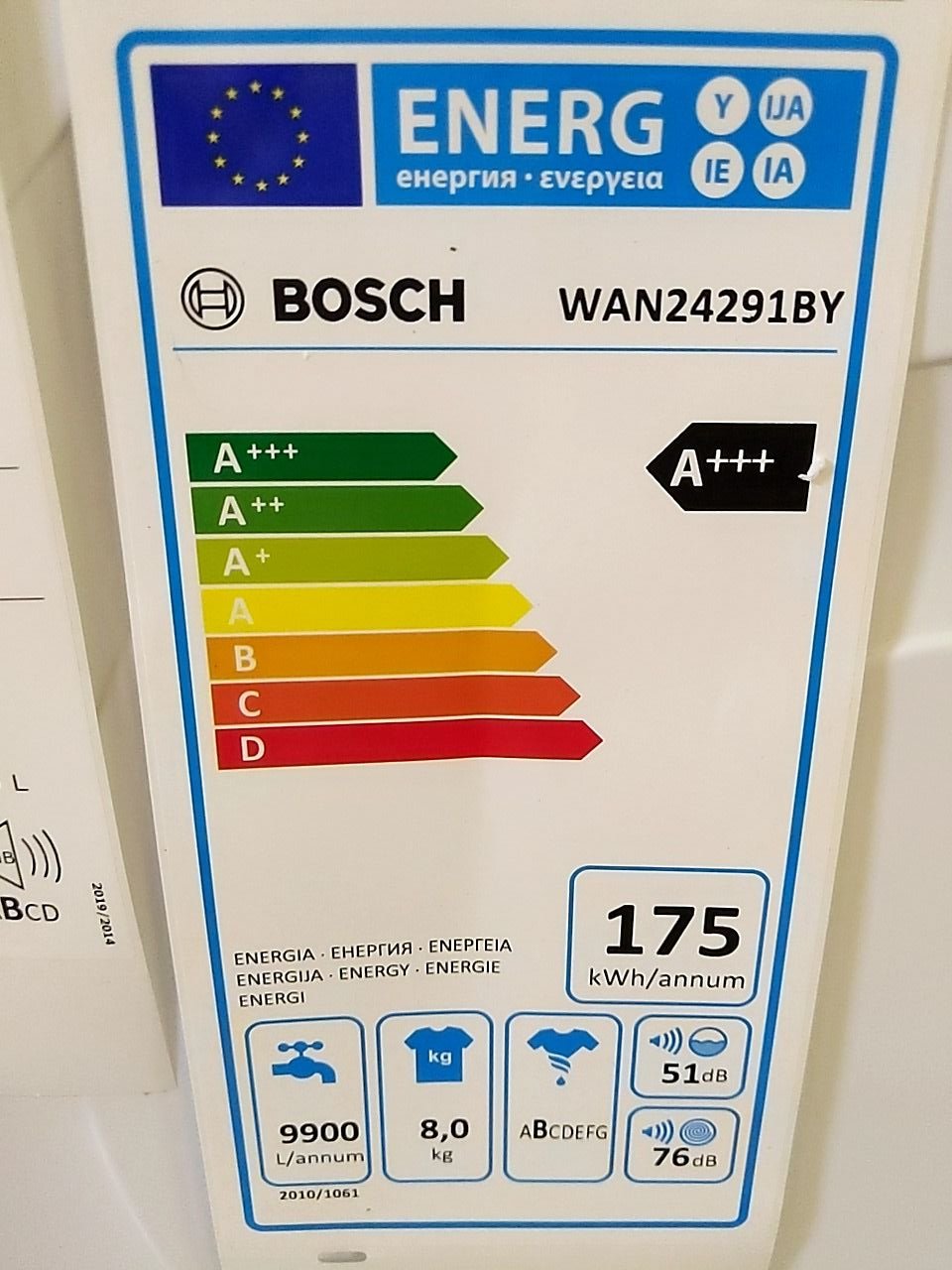 Pračka Bosch WAN24291BY