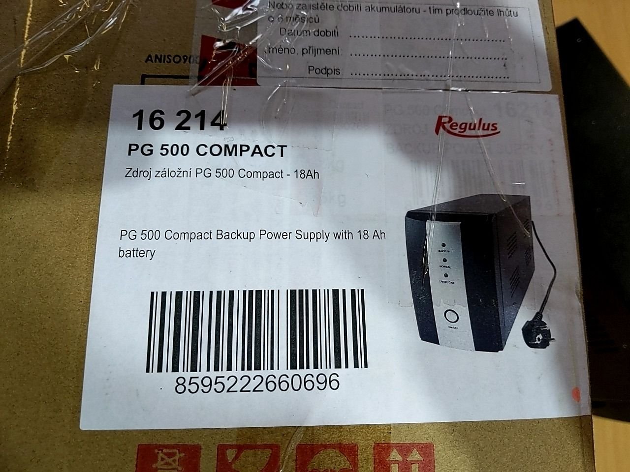 Záložní zdroj Regulus PG 500 Compact