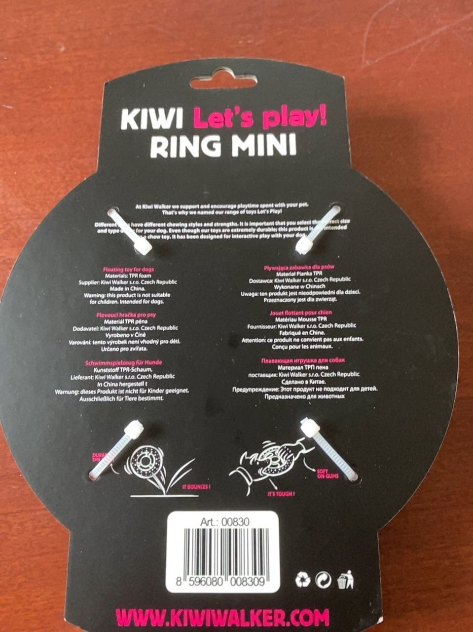 hračka pro psy Kiwi Walker Ring mini