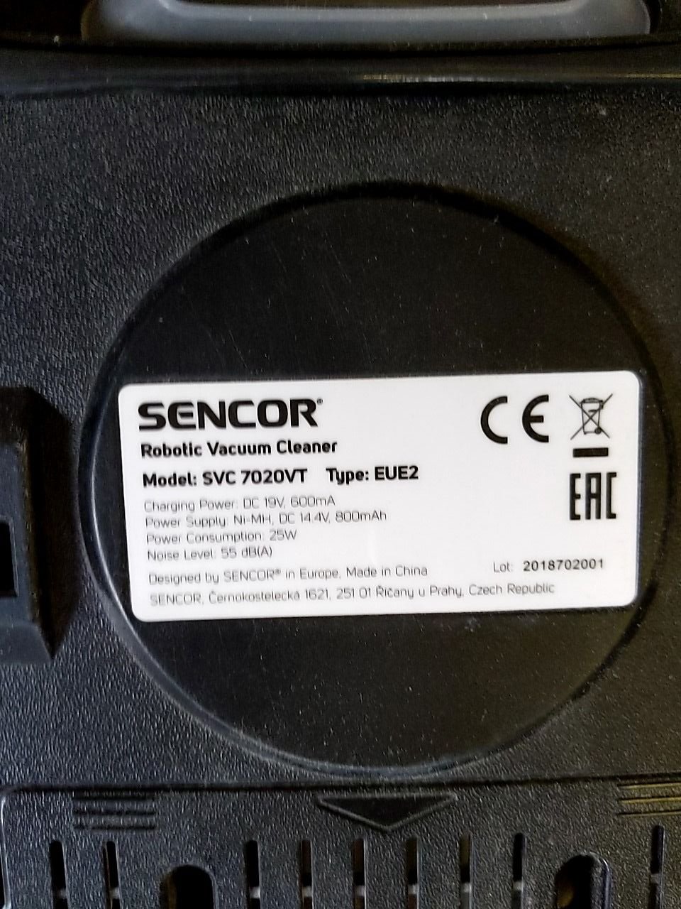 Robotický vysavač Sencor SVC7020VT