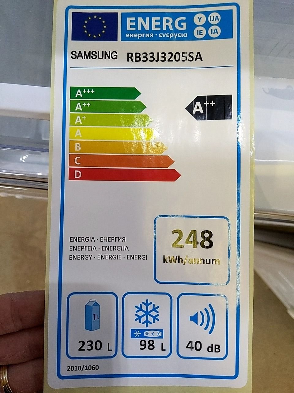 Kombinovaná chladnička Samsung RB33J3205SA