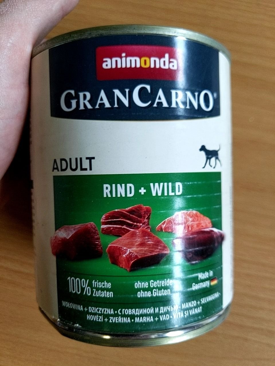 Psí konzerva 800g Animonda GranCarno Adult  (Hovězí+zvěřina)