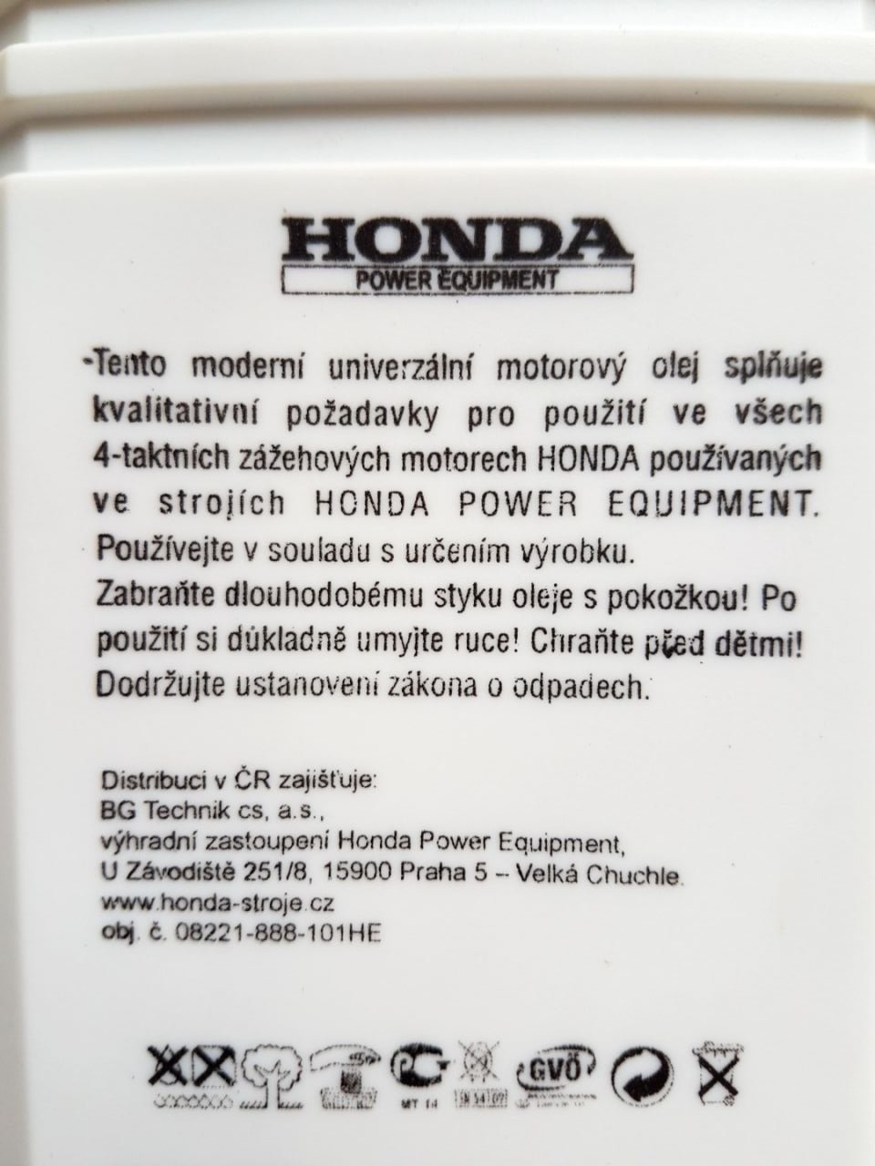 Motorový olej 4T Honda SAE 10W30