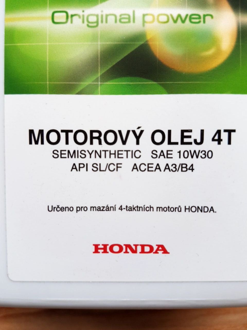 Motorový olej 4T Honda SAE 10W30