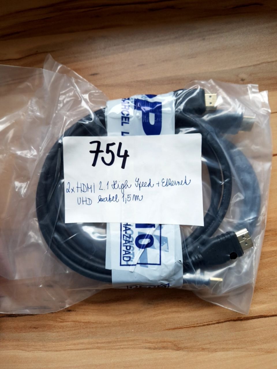 2x HDMI 2.1 High speed + Ethernet UHD kabel, 1,5m