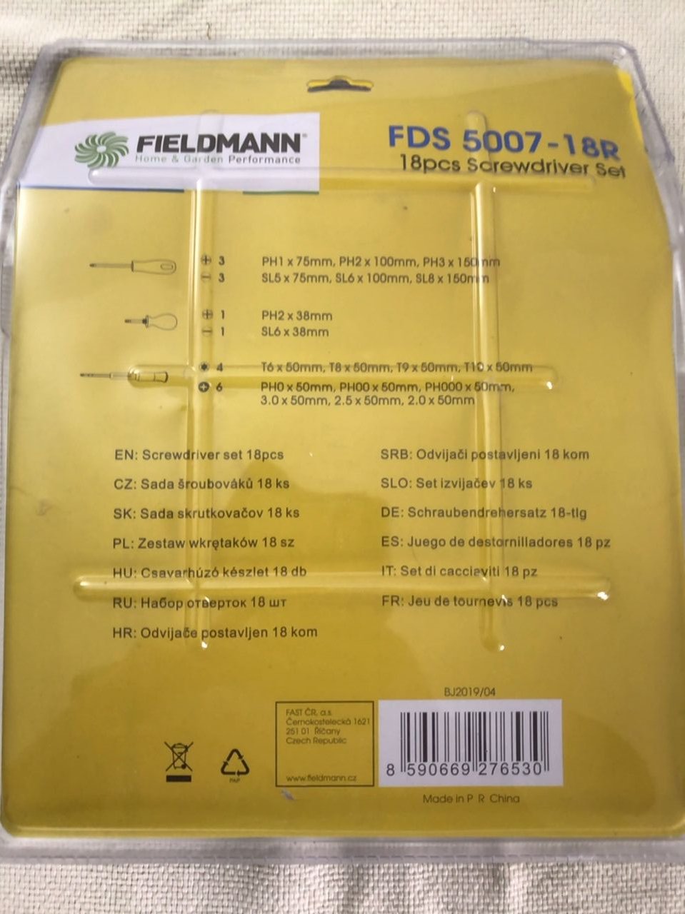 Sada šroubováků FIELDMANN FDS 5007-18R