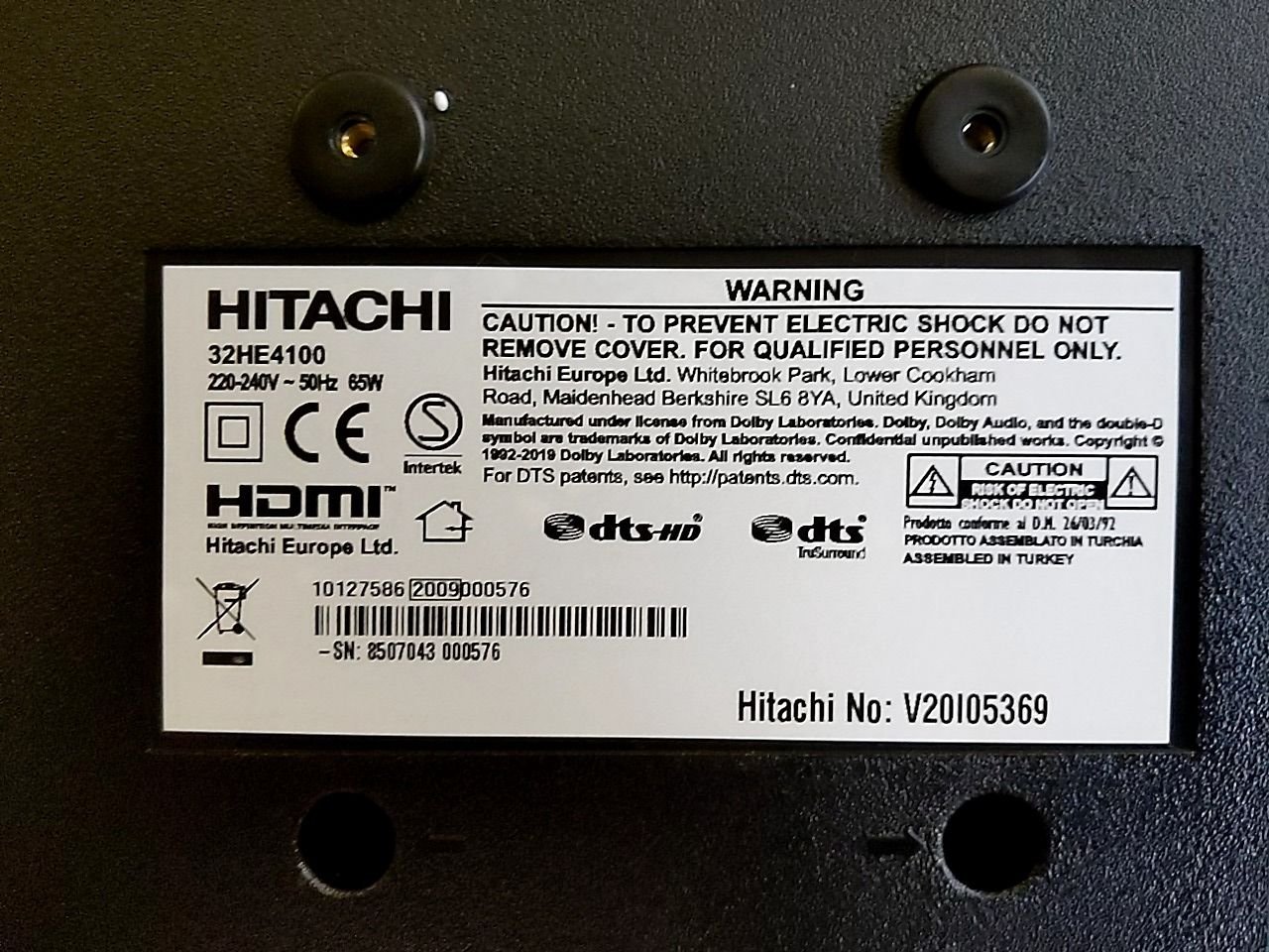 Televize Hitachi 32HE4100