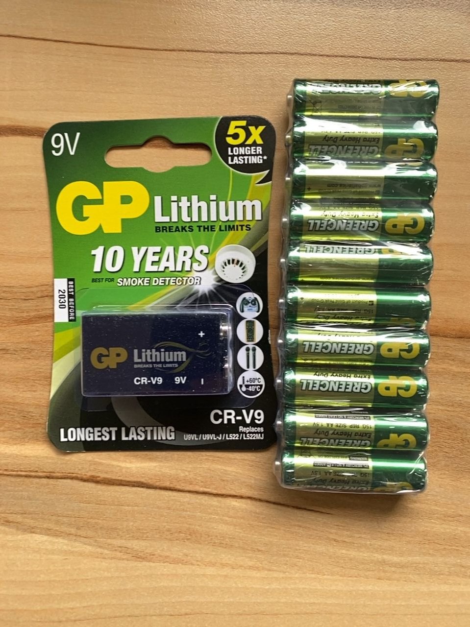 Set baterií GP 1x 9V, 10x AA