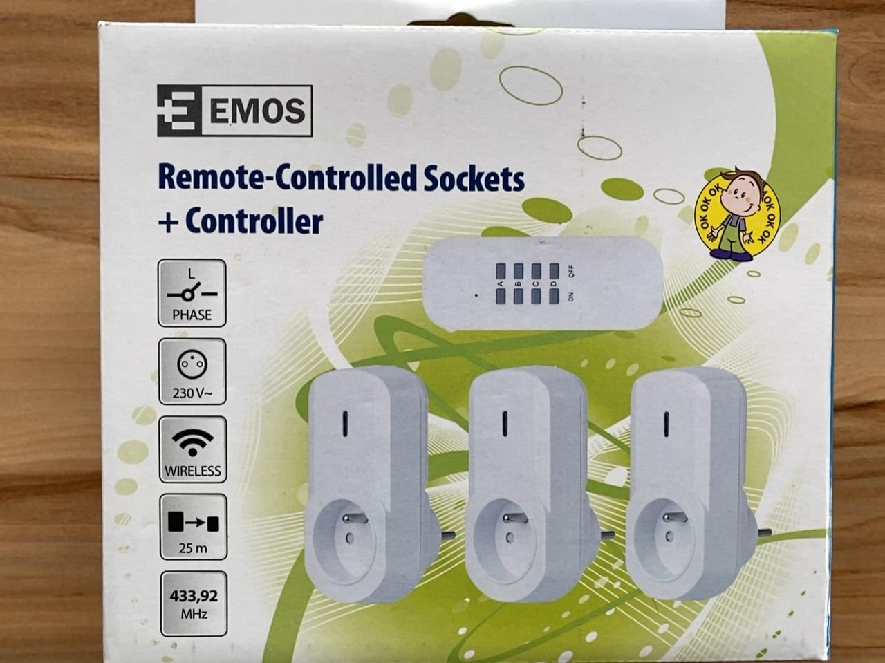 Dálkově ovládané zásuvky + ovladač Emos P0065