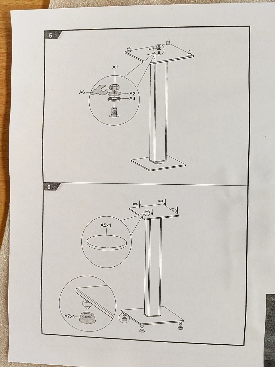 Stojan na reproduktor Auna BS-03S-BK (10029130)