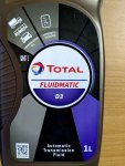 Převodový olej TOTAL Fluidmatic D3