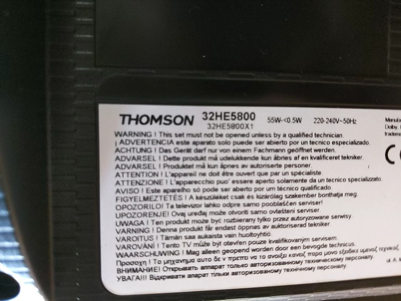 LED TV Thomson 32HE5800