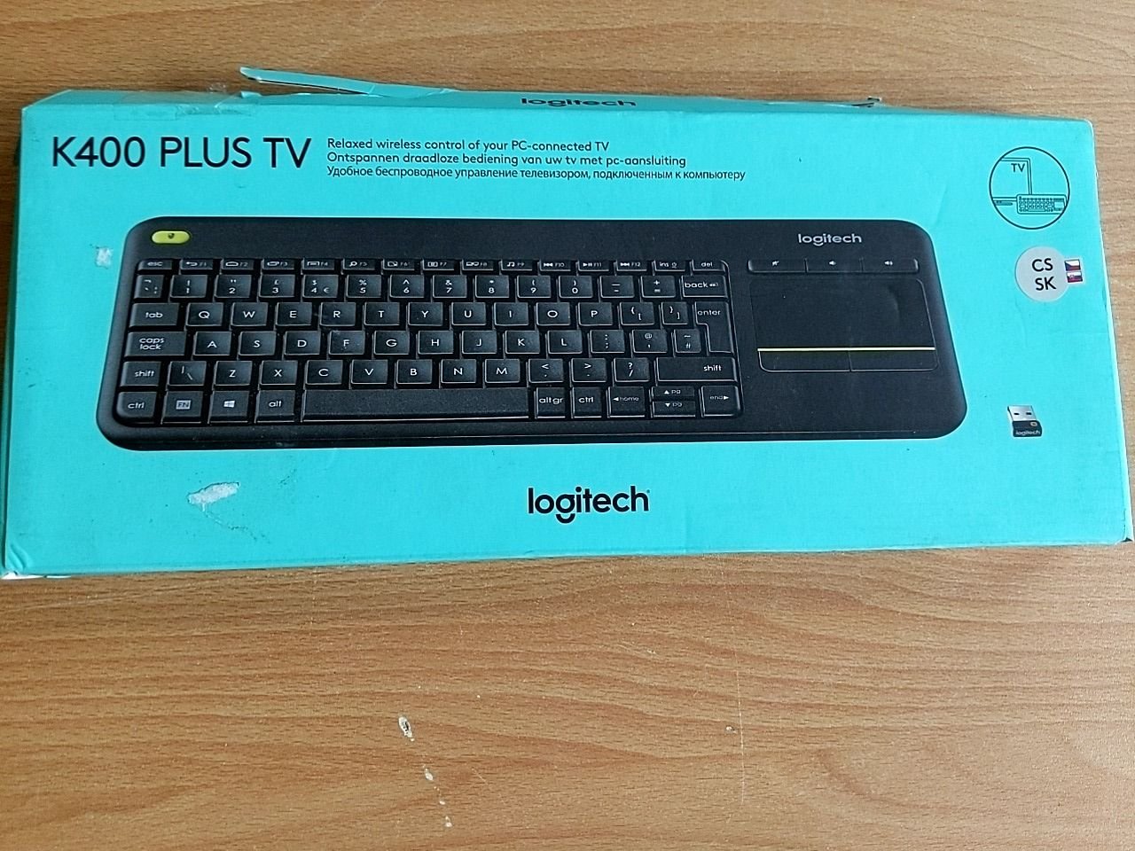 Bezdrátová klávesnice (TV) Logitech K400 Plus TV