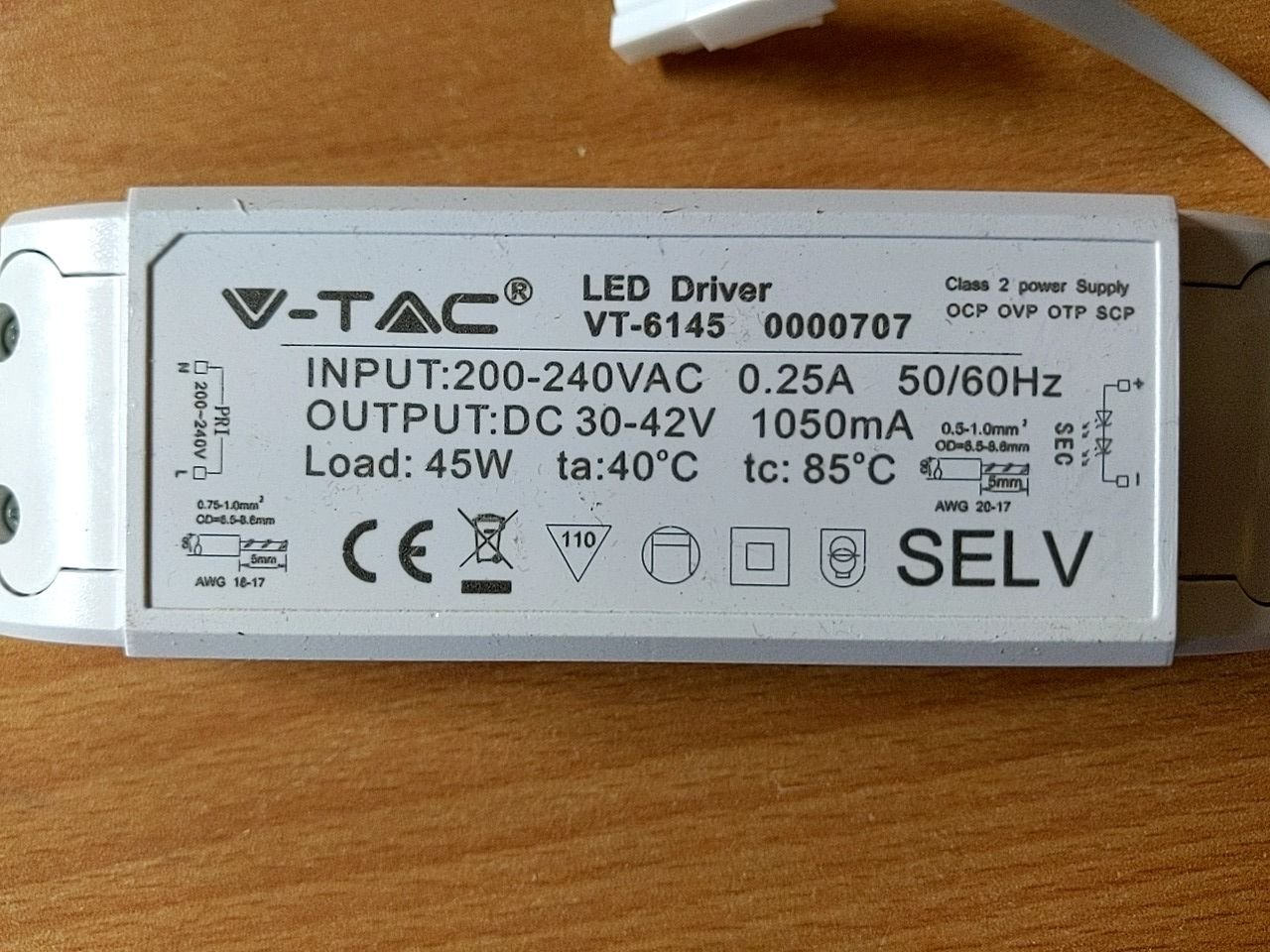 Adaptér pro LED panely V-tac 