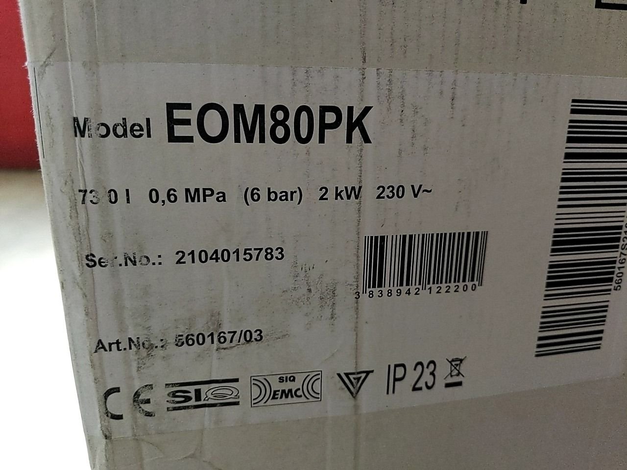Elektrický ohřívač vody Mora EOM80PK
