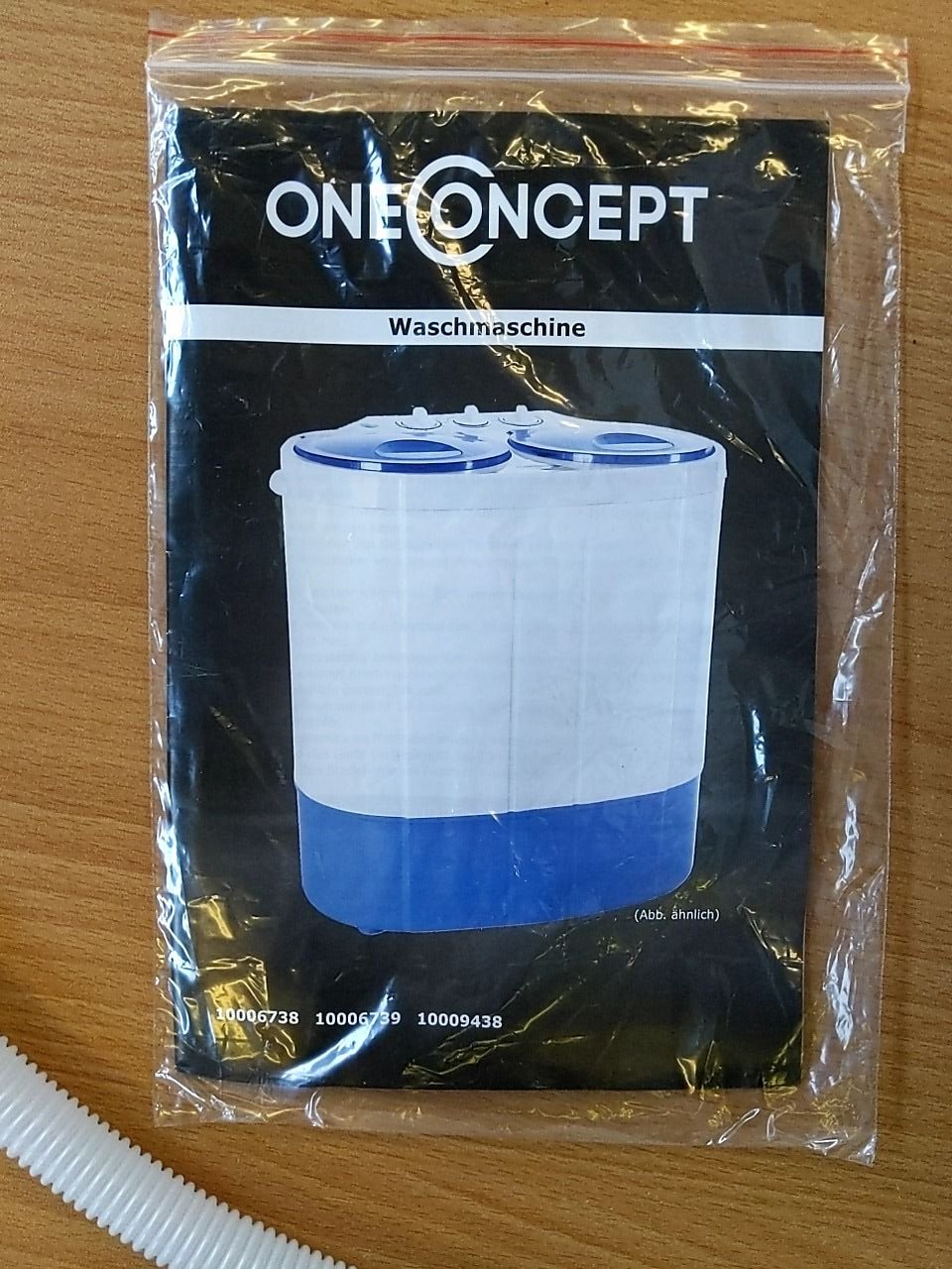 Pračka (plast, 5,8kg praní, 3,5kg ždímání) OneConcept DB004 (10006739)