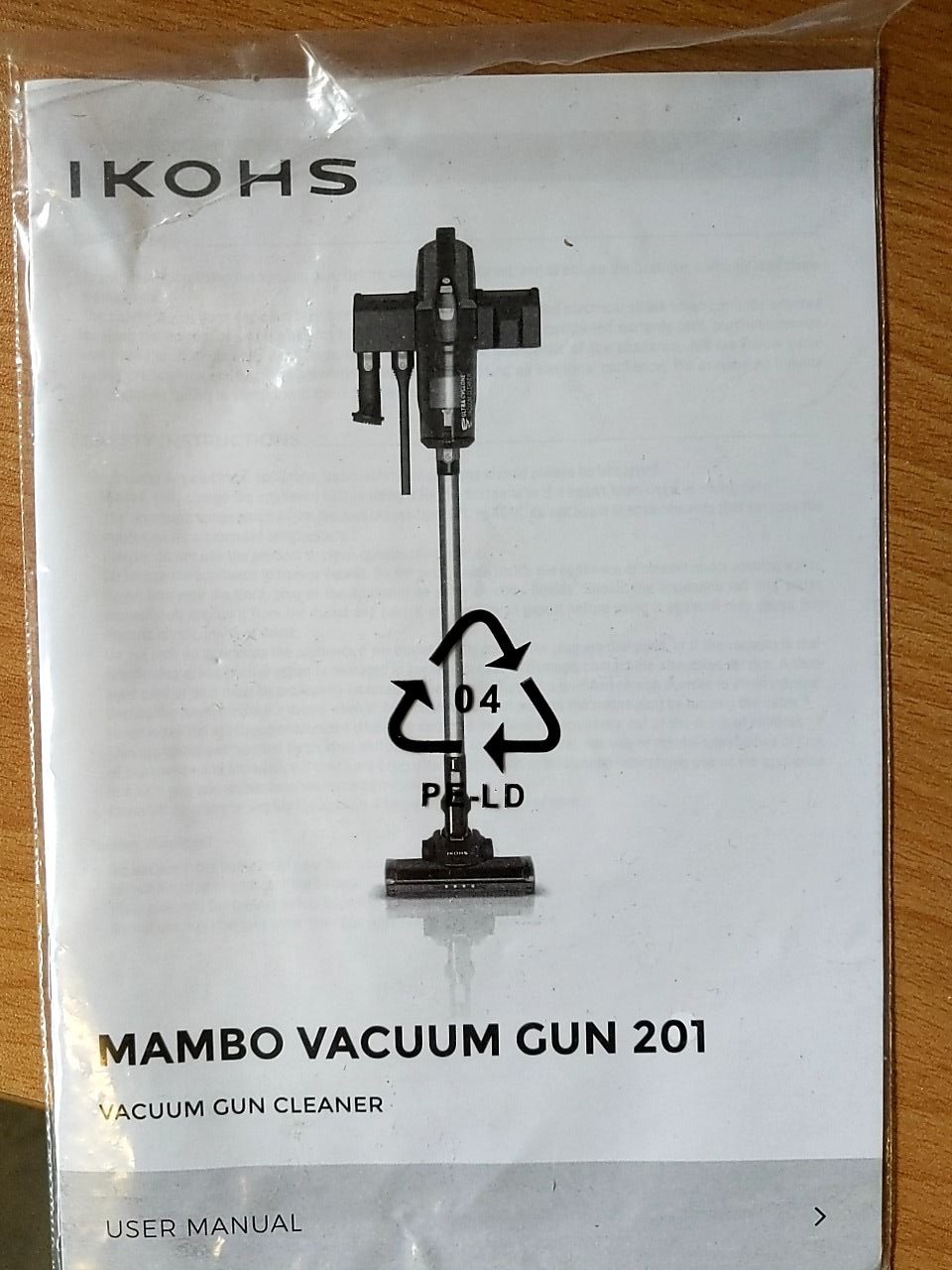 Bezsáčkový vysavač (záruka 12. měs.) Ikohs Mambo Vacuum Gun 201