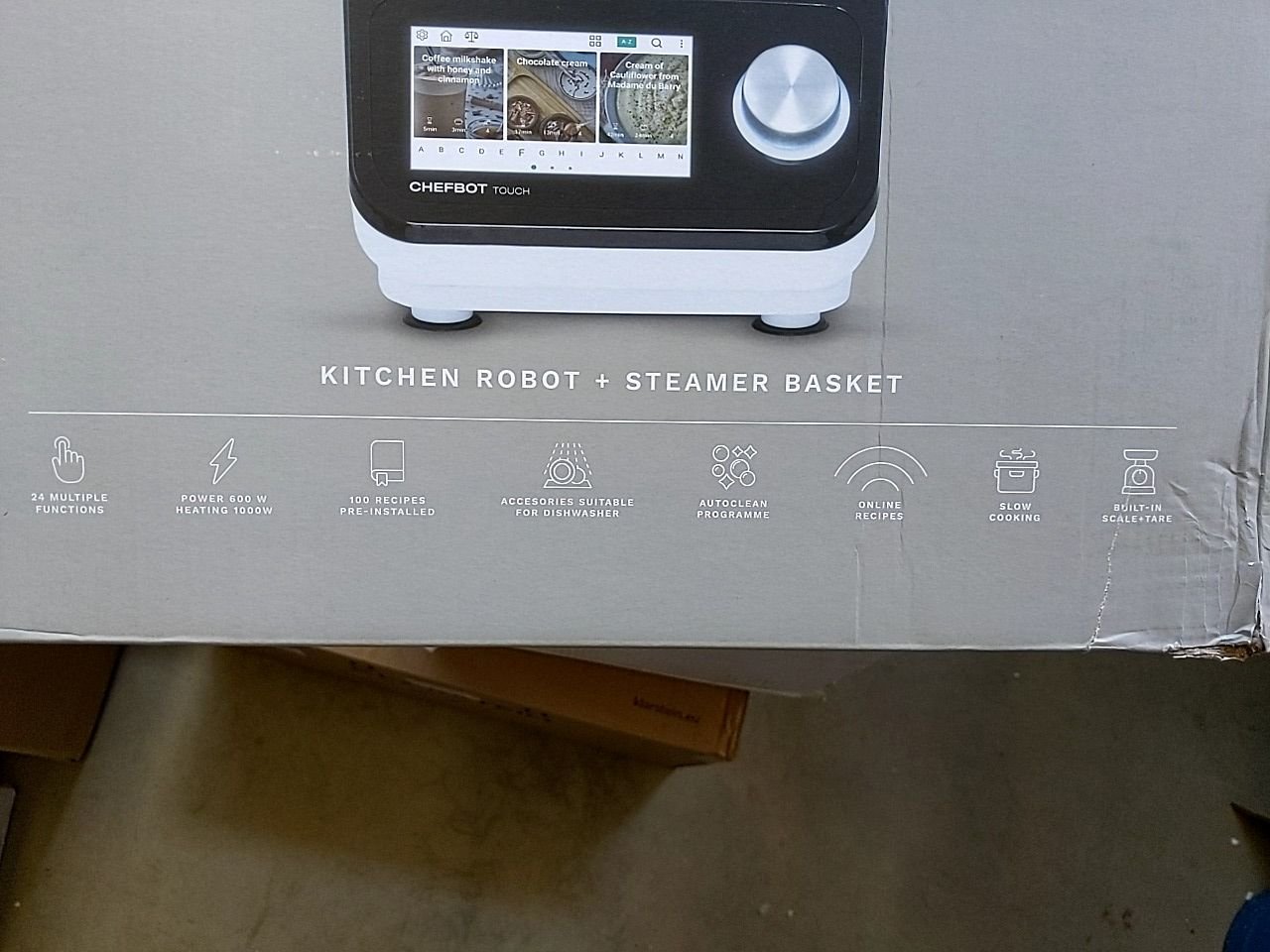 Kuchyňský robot s dotykovou obrazovkou, WiFi, vaření v páře (záruka 12. měs.) Create (Ikohs) Chefbot Touch