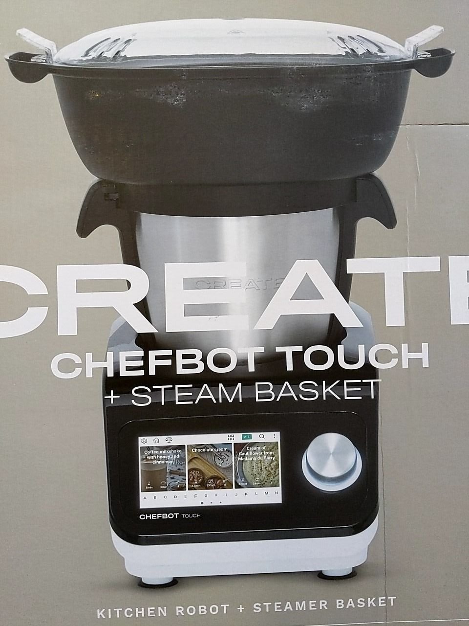 Kuchyňský robot s dotykovou obrazovkou, WiFi, vaření v páře (záruka 12. měs.) Create (Ikohs) Chefbot Touch