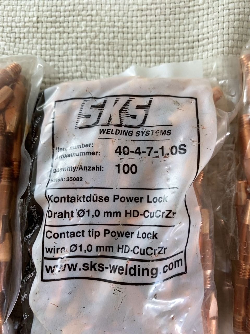 Contact tip Power Lock SKS sks 40-4-7-1.os