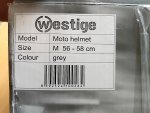 Moto helma Westige Velikost M (56-58cm) - šedá