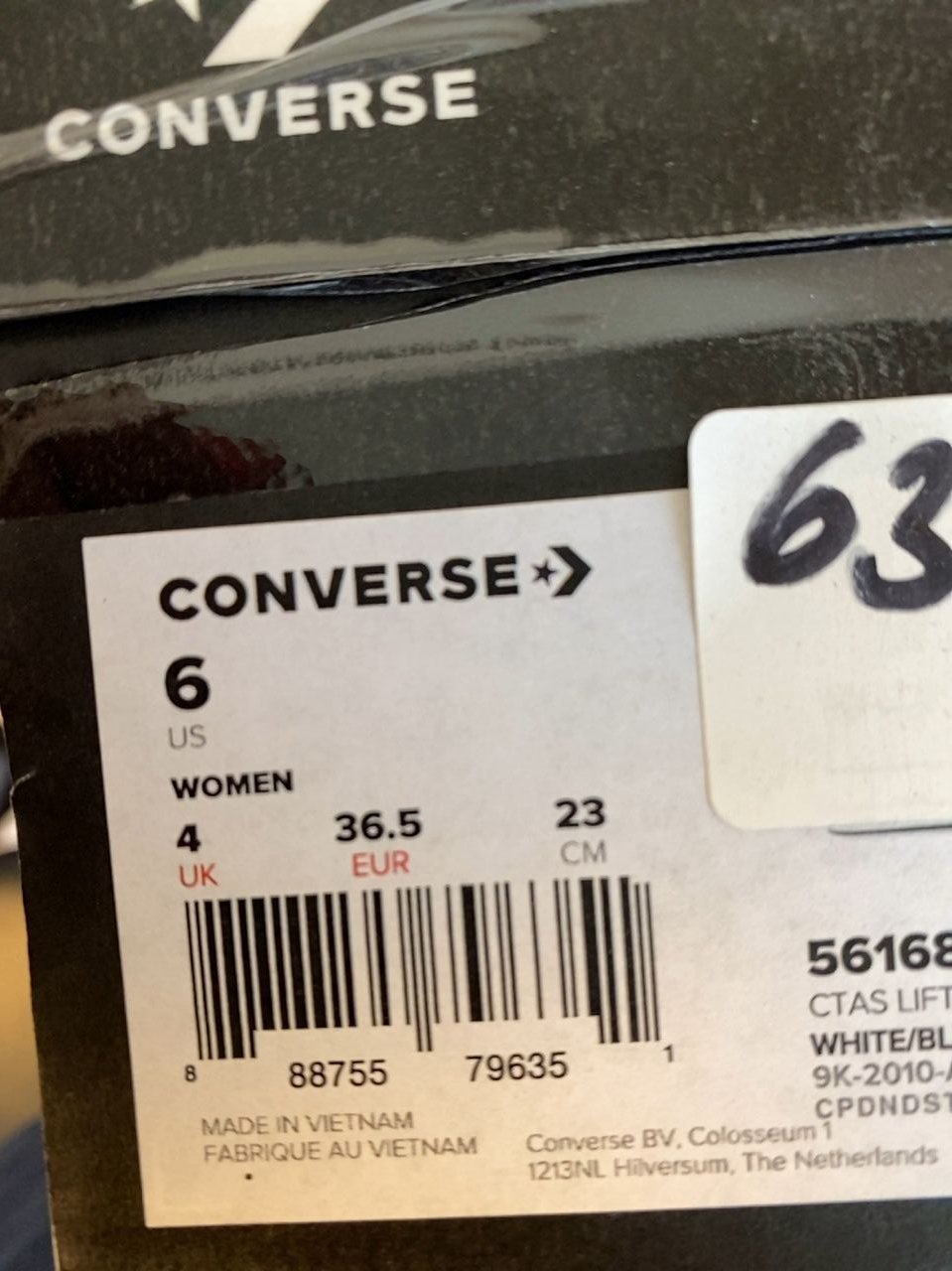 dámské boty Convers velikost 36,5