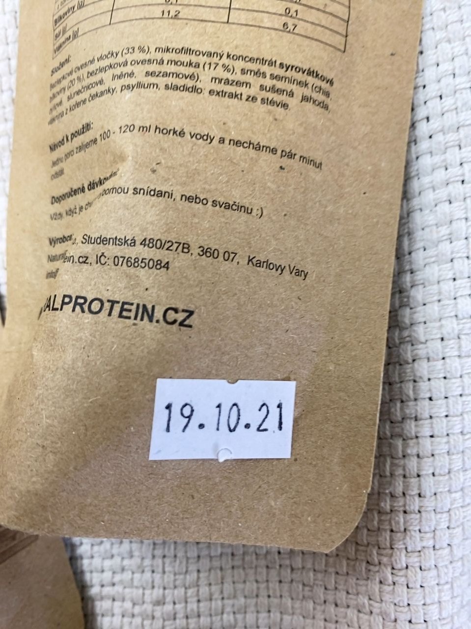 proteinové snídaně Natiral Protein 