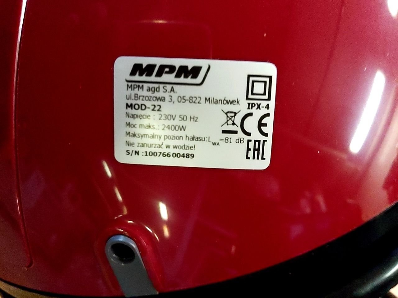 Vysavač MPM MOD-22