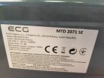 Mikrovlnná  trouba ECG MTD 2071 SE